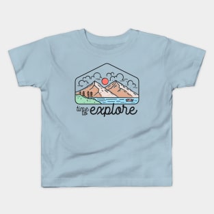 Time To Explore Kids T-Shirt